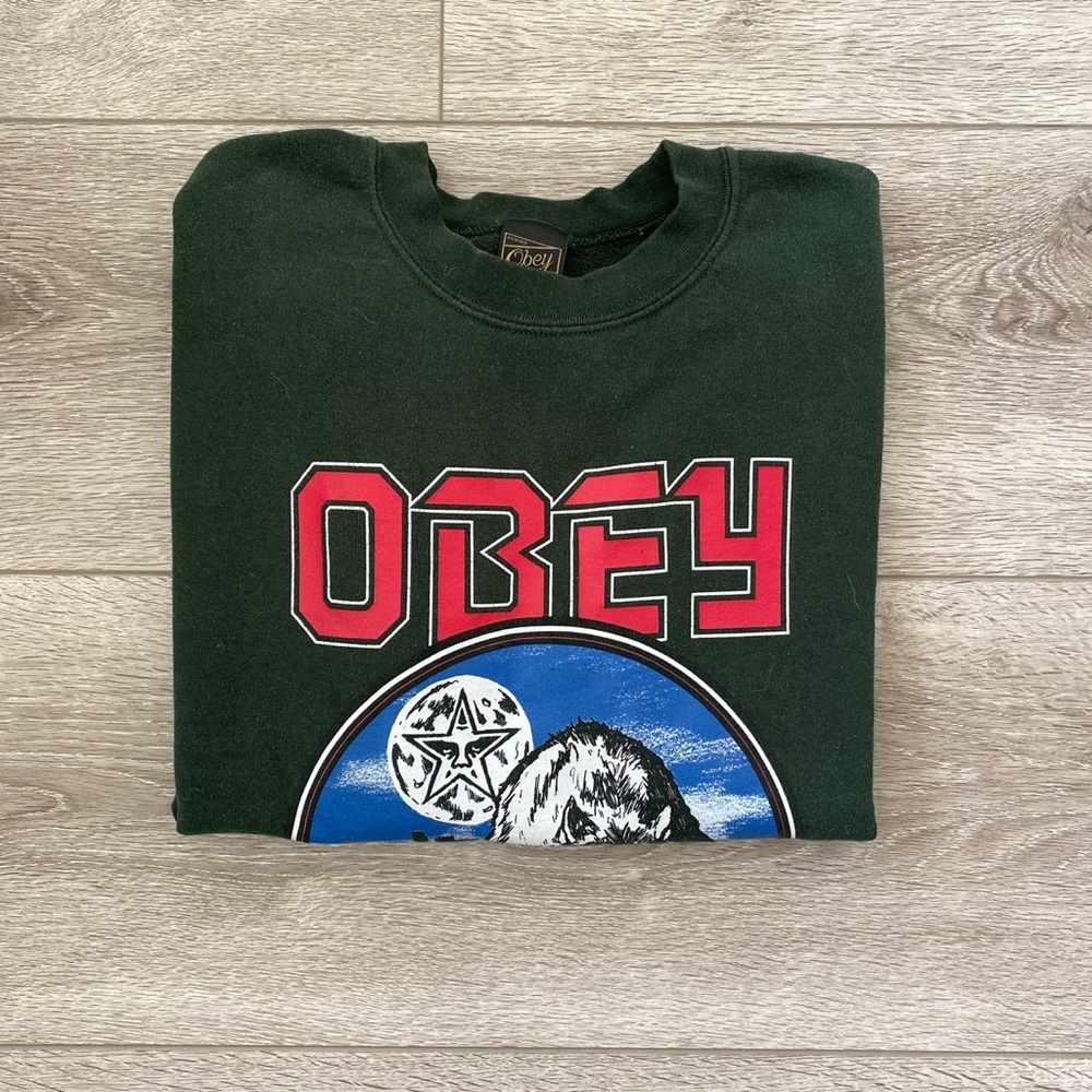OBEY Hunter Green Graphic Sweatshirt
